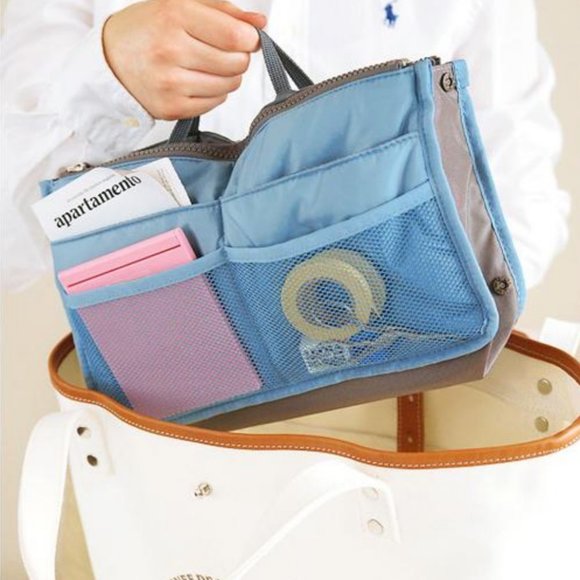 Gray & Yellow Purse Liner Organizer Protector - Picture 2 of 6